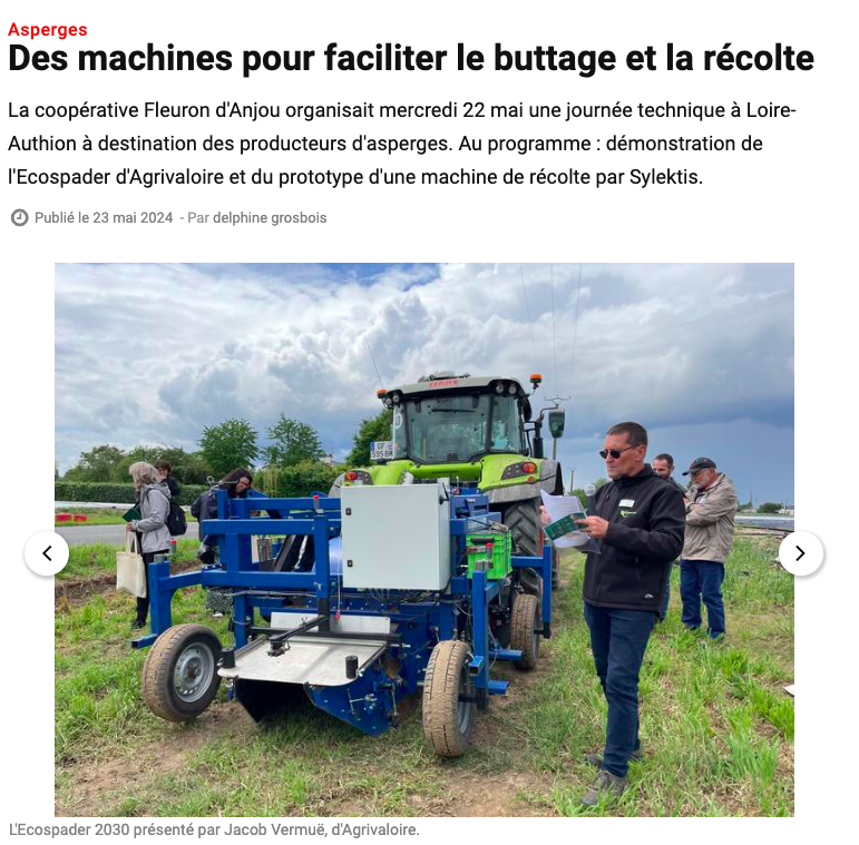 L'Anjou Agricole et l'EcoSpader